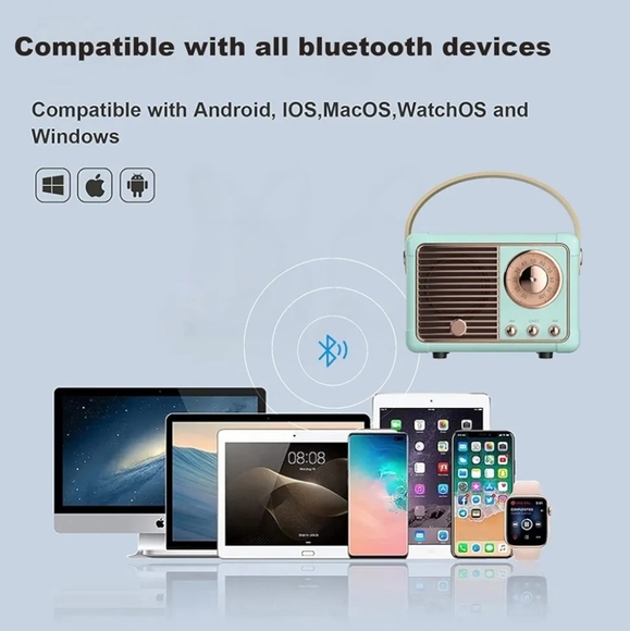 Dosmix Mini Retro Bluetooth Speaker - Picture 5 of 6